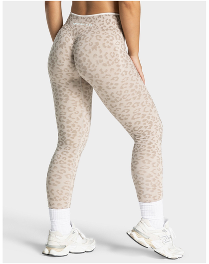 VONYX SOUL Cream Leopard Print High-Waisted Leggings – product image 3