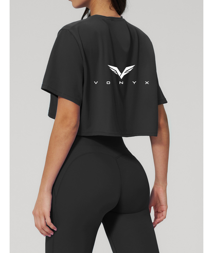 MOTION Crop Top Black