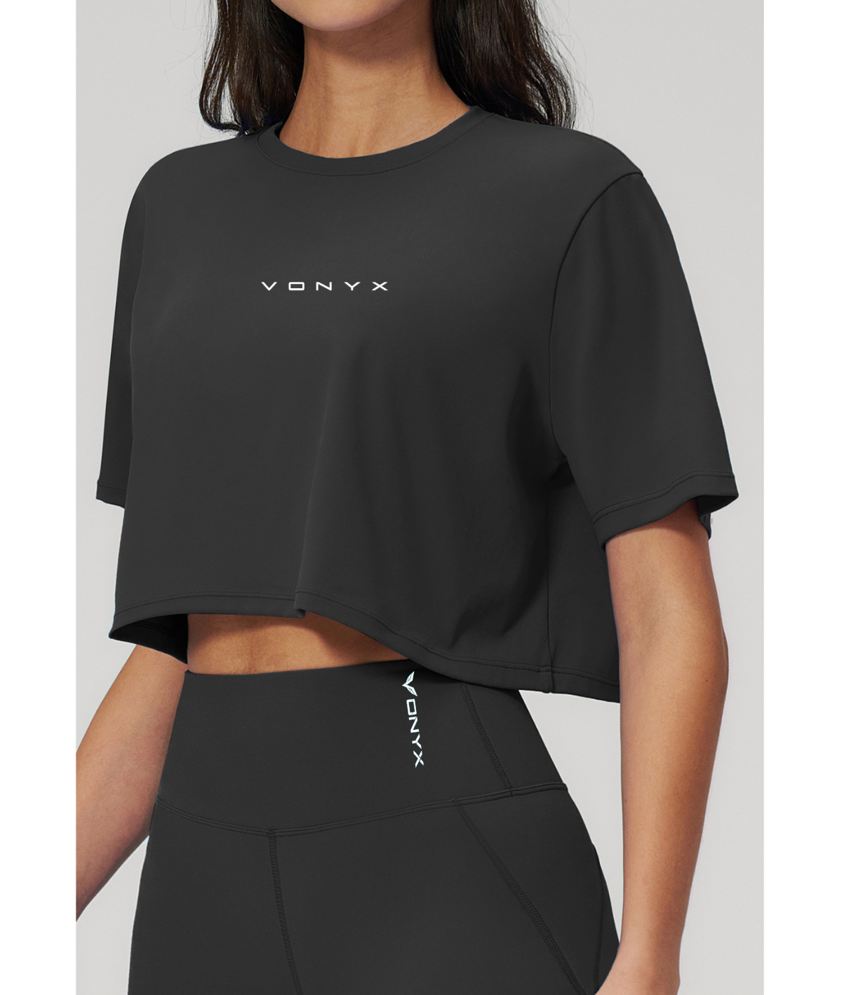 MOTION Crop Top Black