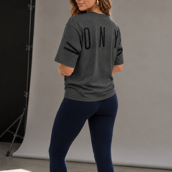 VONYX Oversized Dark Grey Box T-shirt – product image 1