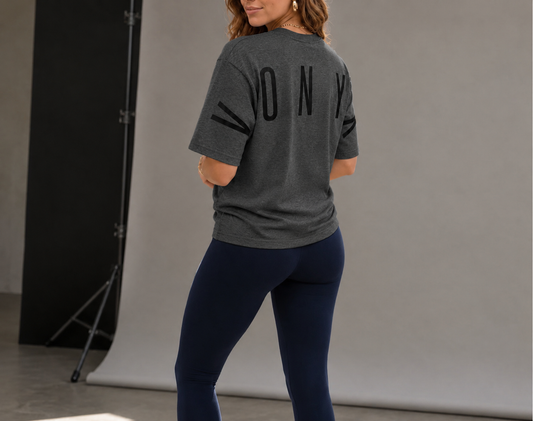 VONYX Oversized Dark Grey Box T-shirt – product image 1